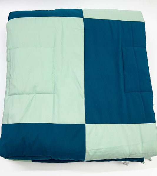 Patchwork (Mint Green - blue) - Comforter