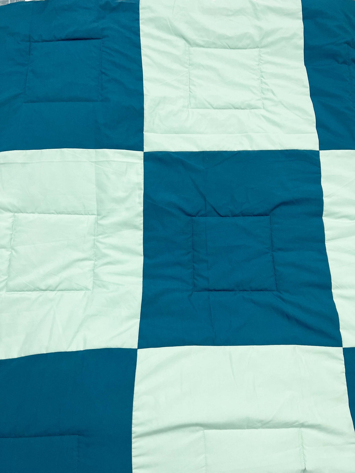 Patchwork (Mint Green - blue) - Comforter
