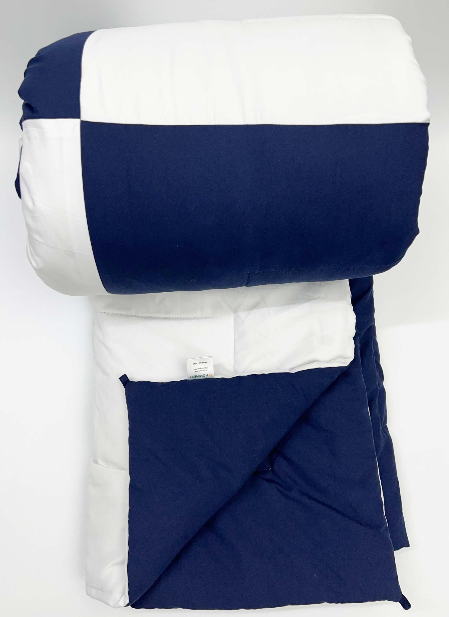 Patchwork (White - blue) - Comforter