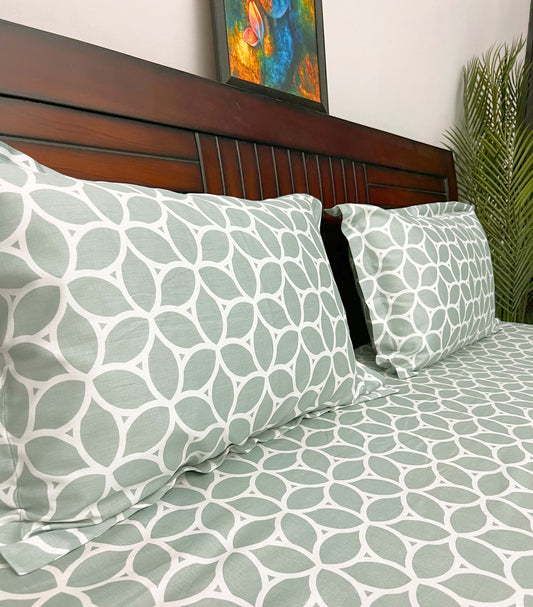 Fitted Abstract  - 300 TC, Superior Cotton, Fitted Bedsheet Set